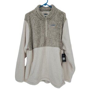 Magellan Size 2X Womens Outdoors Campfire Fuzzy 1/4 Zip Fleece Pullover Top NWT